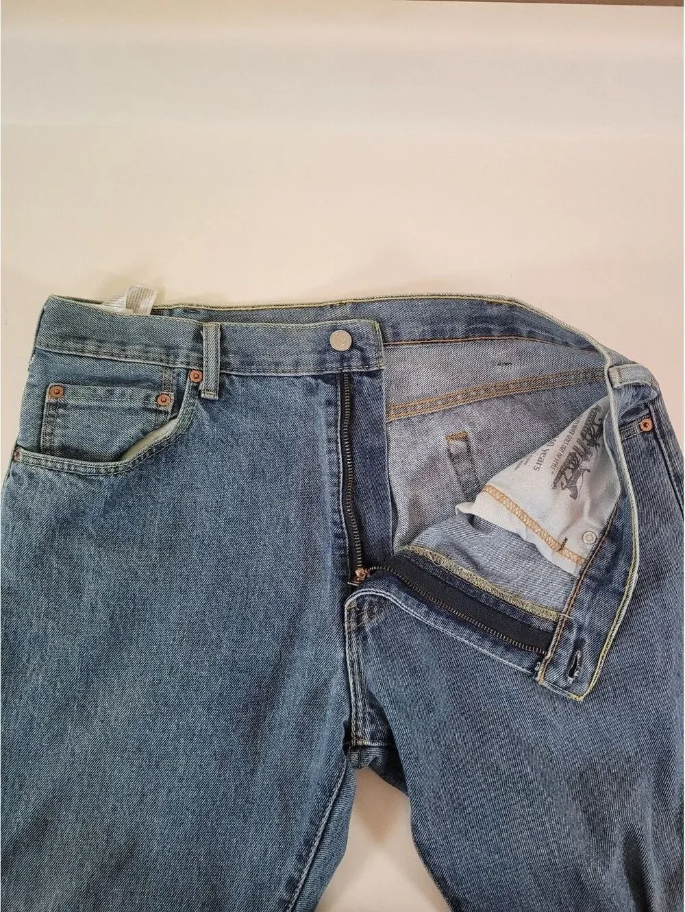 Levis 517 bootcut jeans 35x30 blue denim western y2k